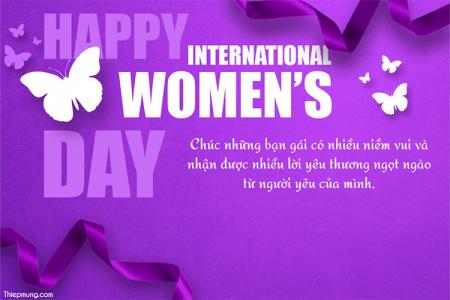 Tạo thiệp chúc mừng Ngày Quốc tế Phụ nữ gửi niềm vui và yêu thương cho phái đẹp
