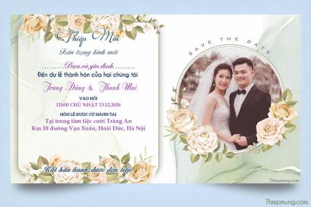 Viết thiệp mời đám cưới online với ảnh của bạn
