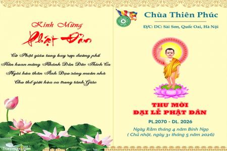 Tạo banner, thiệp thông báo lễ Phật Đản trực tuyến