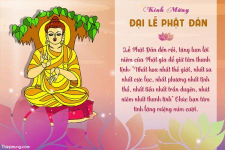 Thiệp chúc mừng Đại lễ Đức Phật đản sinh đẹp nhất