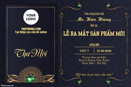 Tạo thư mời sự kiện sang trọng chuyên nghiệp cao cấp