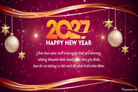 Làm video chúc mừng năm mới 2027 với lời chúc của bạn
