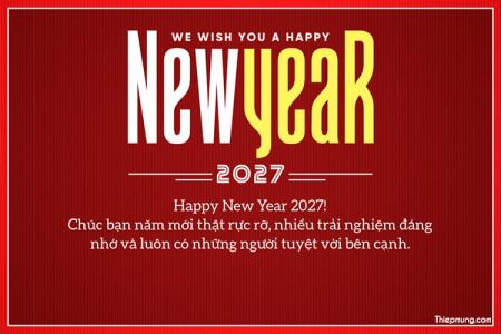 Tạo thiệp chúc mừng năm mới 2027