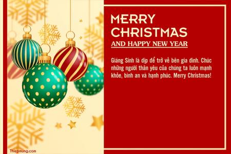Tạo thiệp chúc Giáng sinh Noel an lành, hạnh phúc