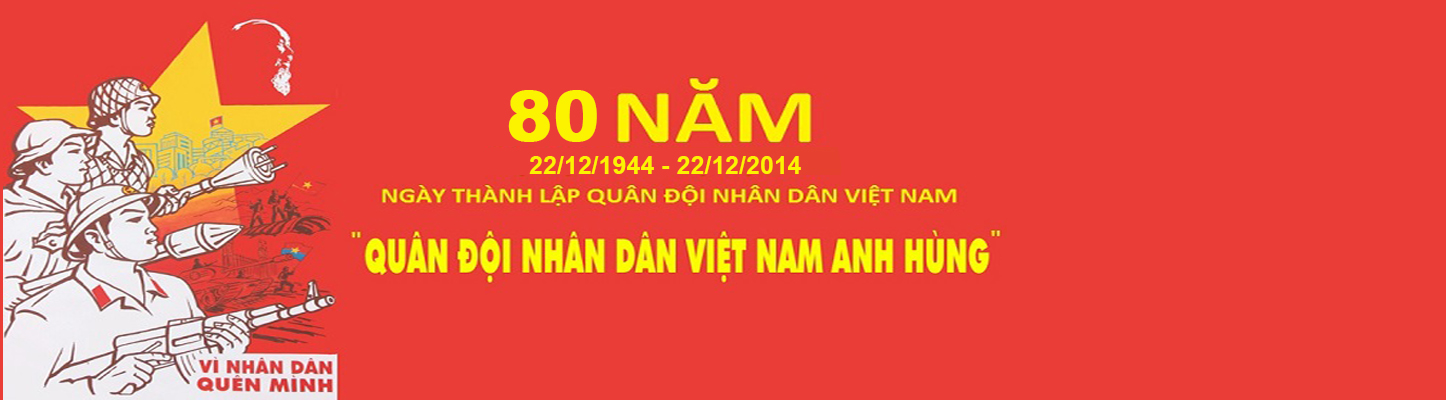 Thiệp chúc mừng Ngày Quân đội nhân dân Việt Nam 22/12