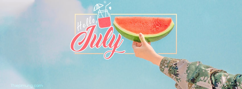 Bộ sưu tập ảnh bìa Facebook tháng 7 - Hello July giải nhiệt cho mùa hè - Hình 5