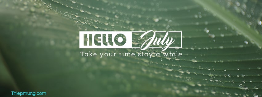 Bộ sưu tập ảnh bìa Facebook tháng 7 - Hello July giải nhiệt cho mùa hè - Hình 9