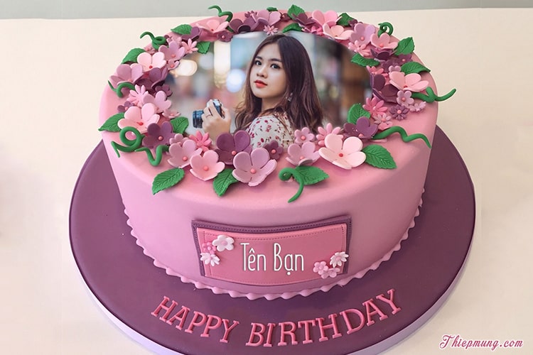 Bánh gato sinh nhật màu hồng tặng sinh nhật con gái dễ thương 5776 - Bánh  sinh nhật, kỷ niệm