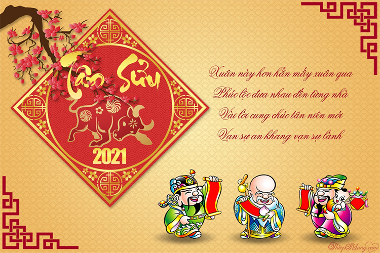 Mời tải về bộ thiệp tết, thiệp chúc mừng năm mới 2021 mới nhất - Hình 9