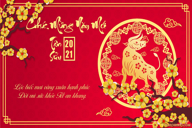 Mời tải về bộ thiệp tết, thiệp chúc mừng năm mới 2021 mới nhất - Hình 10