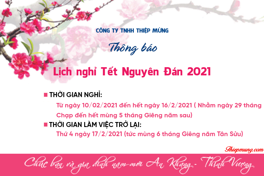 pics Background Nghỉ Tết Nguyên Đán 2021 mẫu thong bao nghá» tết 2021 tan sá»u Ä'ẹp