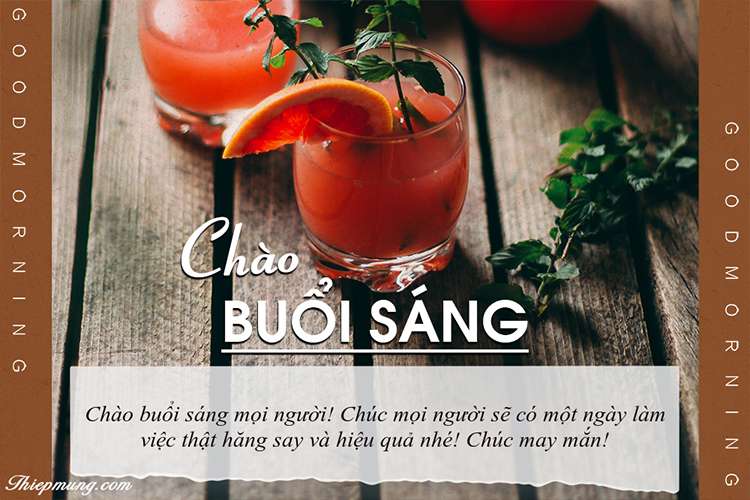 Chào buổi sáng vui vẻ ý nghĩa với thiệp ngày mới ấn tượng