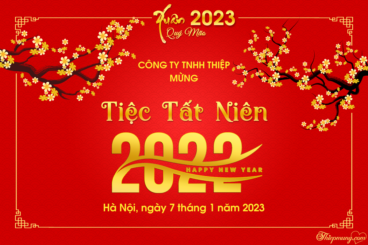 Tạo backdrop tiệc tất niên cuối năm 2022 đẹp ấn tượng