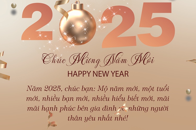 Tùy chỉnh hình ảnh chúc mừng năm mới 2025 với logo