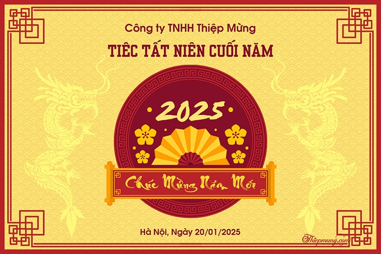 Tạo banner sự kiện năm mới 2025 online