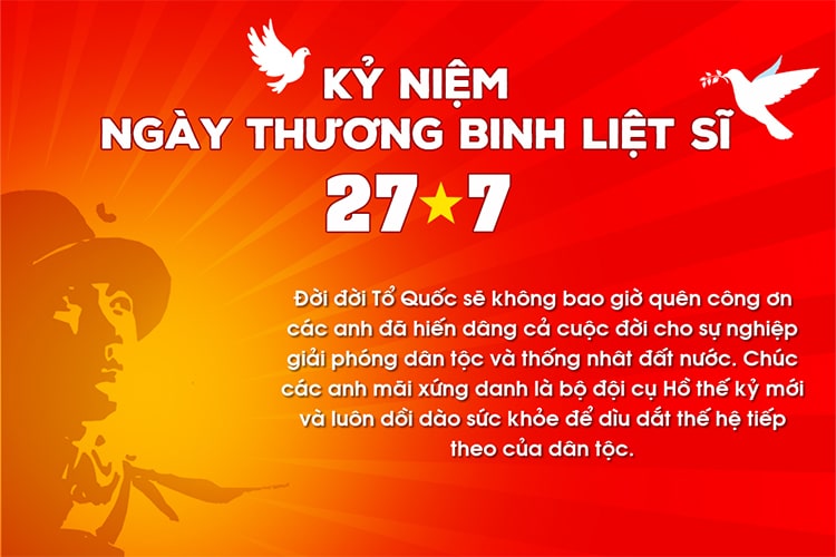 Tạo thiệp 22/7 ngày Thương binh Liệt sĩ đẹp mới nhất