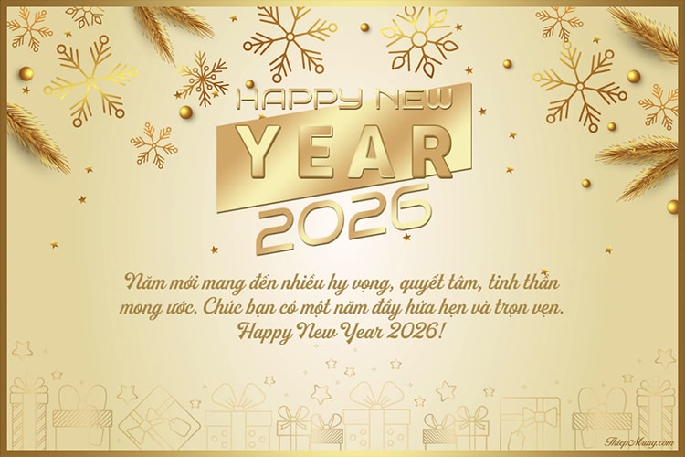 Tạo thiệp chúc mừng năm mới 2026 online