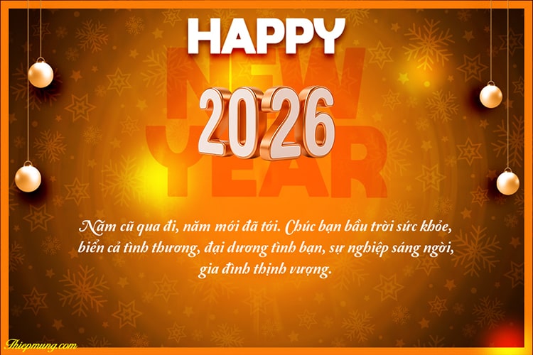 Tạo thiệp  năm mới 2026